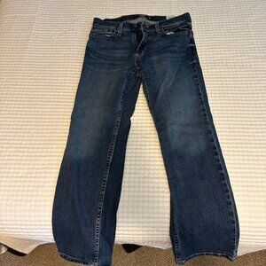 Men's/Teen's Dark Blue Straight Legged Hollister Jeans